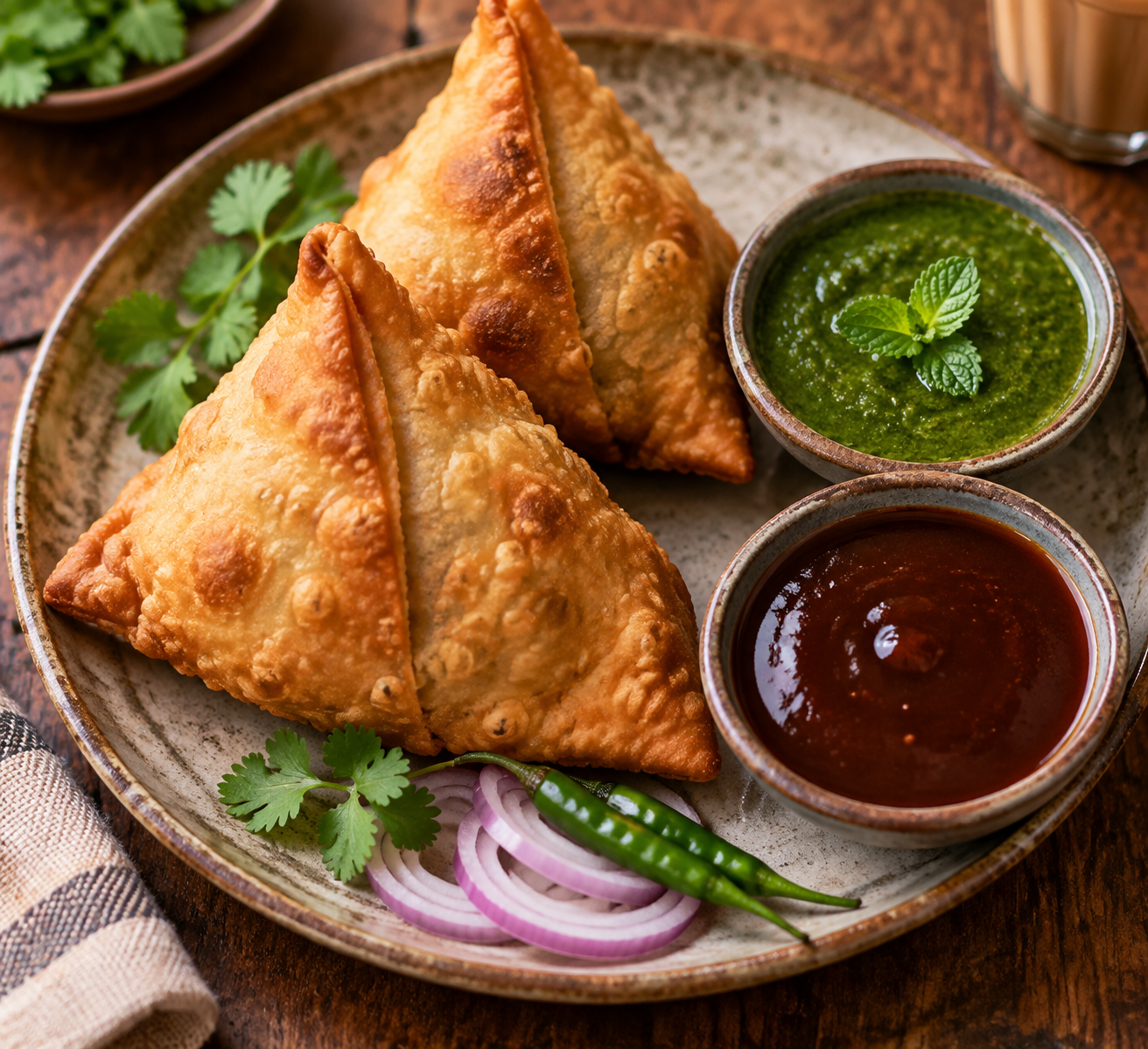 Samosa Plate (2 Pieces)